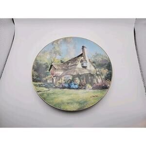 THE PERIWINKLE TEA ROOMS Plate English Country Cottages Marty Bell 1990 #3078G